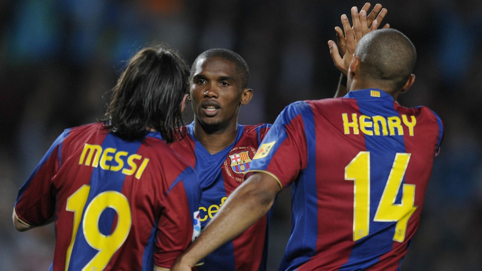 Henry and Eto'o played just one season together at Barcelona.